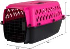 Aspen Pet Fashion Pet Porter Kennel Pink and Black - 1 count