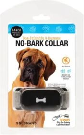 Goldman's No-Bark Training Dog Collar Friendly and Humane - Large