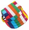 Pet Life 'Colorful' Floral Uv Protectant Adjustable Fashion Dog Hat Cap