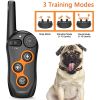 Dog Training Collar; 100% Waterproof Dog Shock Collar with Remote Range 1300ft; 3 Training Modes; Beep; Shock; Vibration; Rechargeable Electric Shock