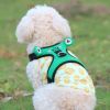 dog harness set; with leash frog leash pet mesh breathable small dog chest back retractable dog leash pet harness