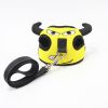 dog harness set; with leash frog leash pet mesh breathable small dog chest back retractable dog leash pet harness